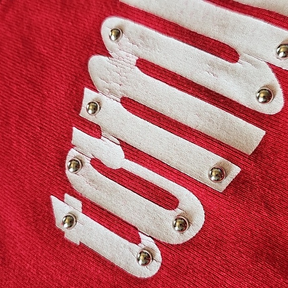 Y2K Tommy Hilfiger Short Length Red Logo T-Shirt, Medium - Picture 5 of 13